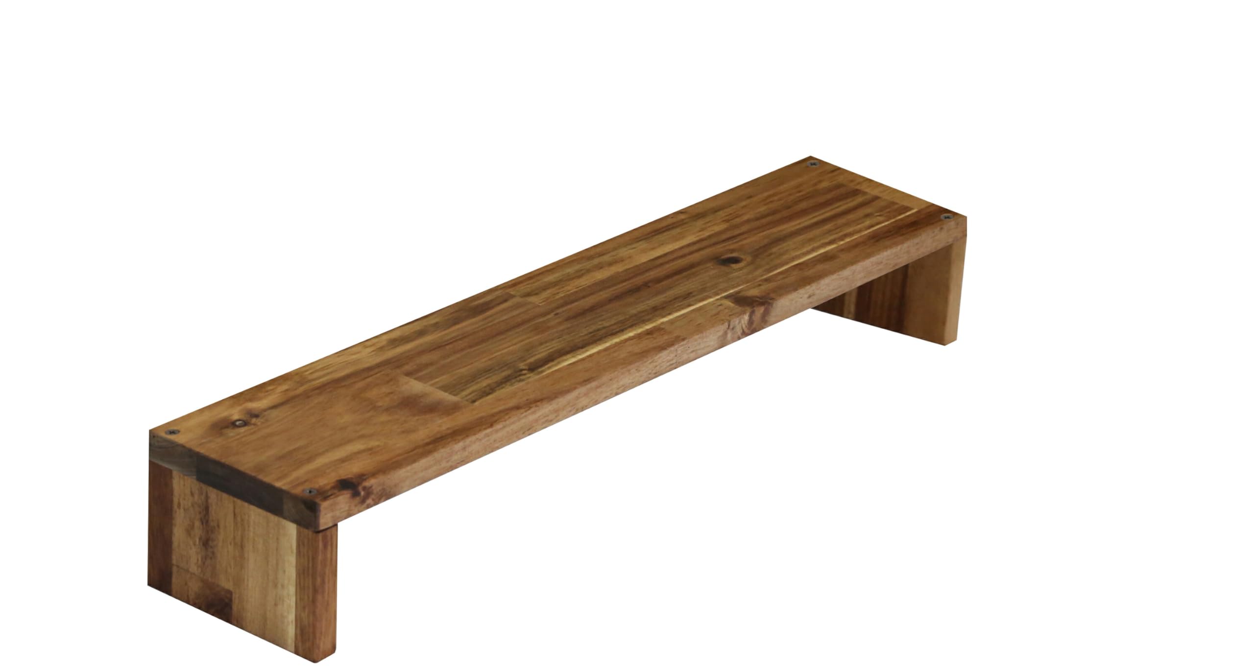 Amazon.co.jp: WOODPRO アカシア モニター台 デスクシェルフ 幅64cm 高